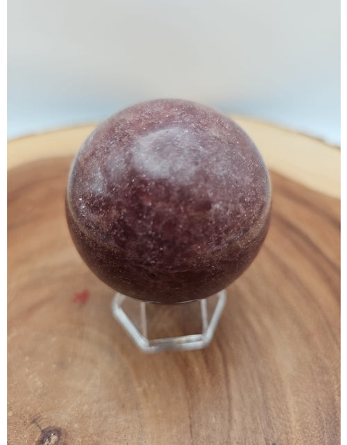 Load image into Gallery viewer, Strawberry Quartz Crystal Sphere 260g 55mm
