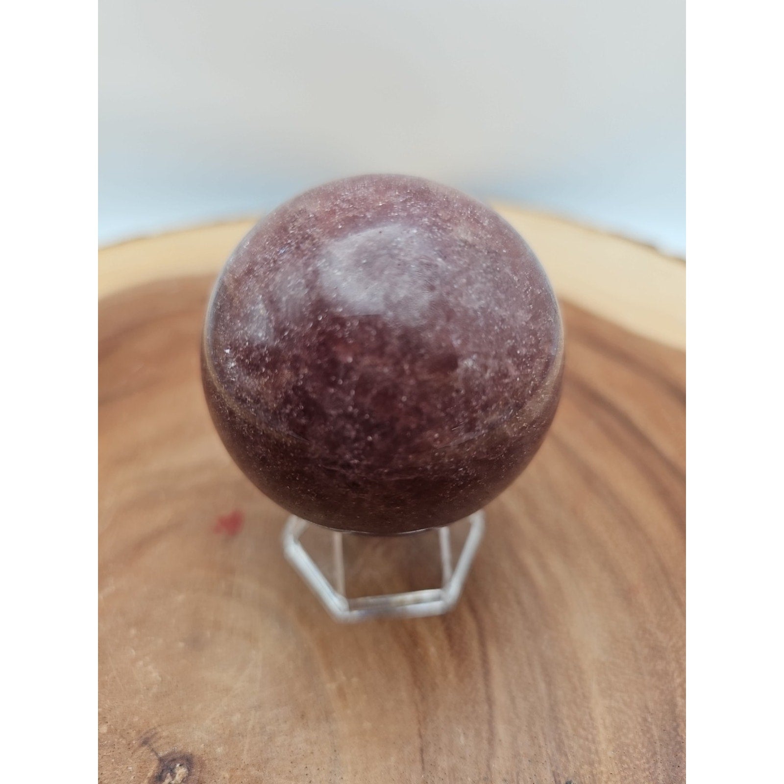 Strawberry Quartz Crystal Sphere 260g 55mm