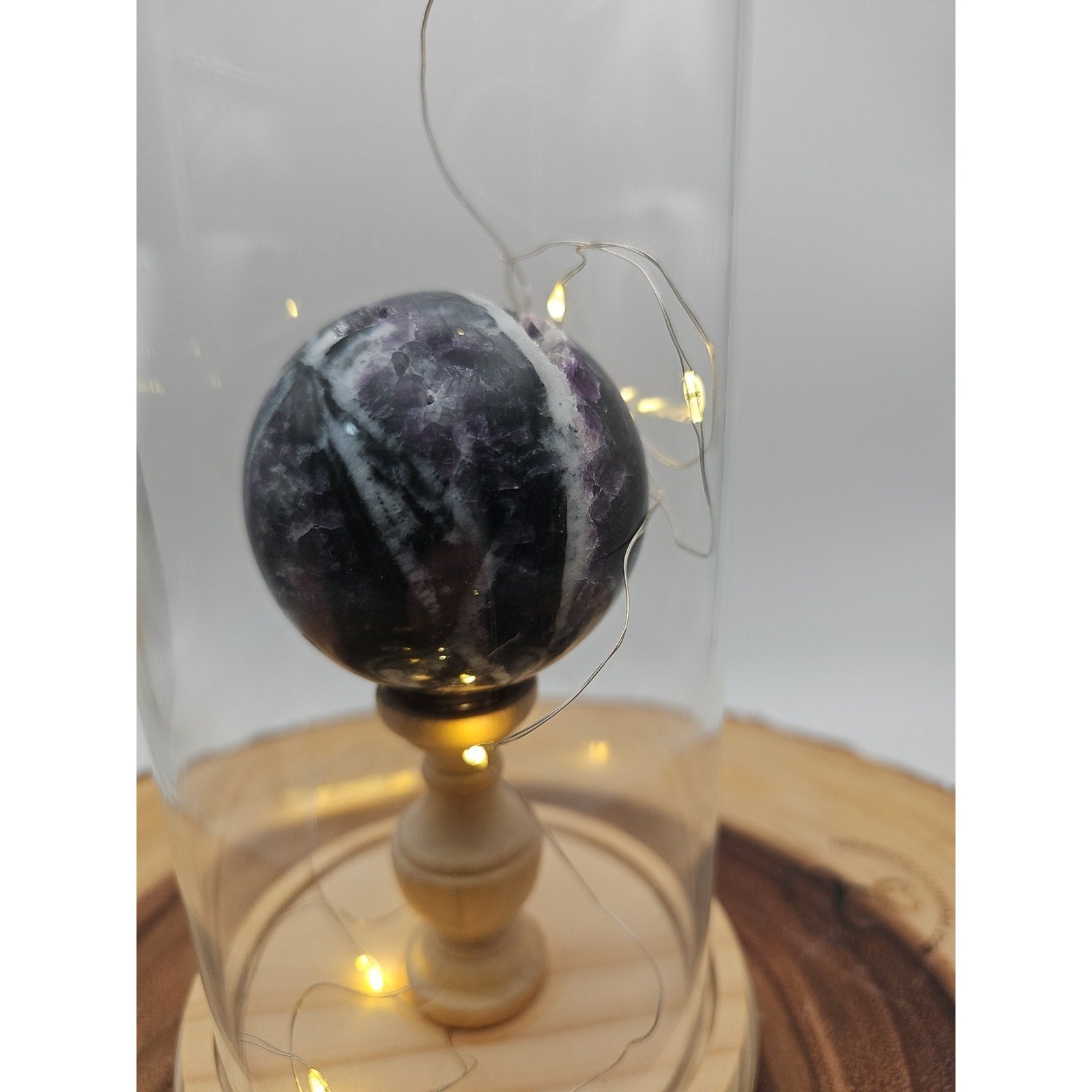 Amethyst Sphere With Case 60mm