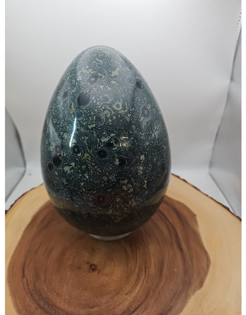 Load image into Gallery viewer, 15.2LB Natural Kambaba Jasper Quartz Crystal With Jade Ring Stand
