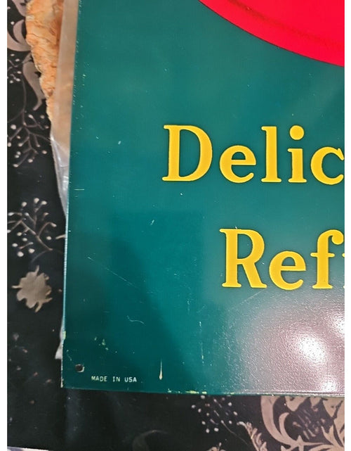 Load image into Gallery viewer, coke sign vintage 1989
