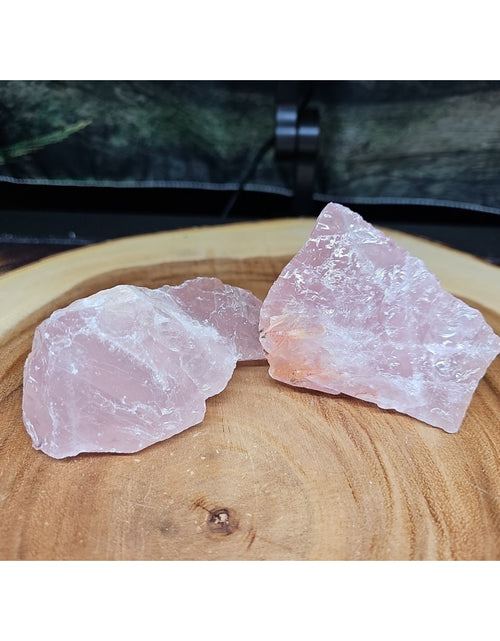 Load image into Gallery viewer, 1 Pair Rose Wuartz Raw Chunk 1lb
