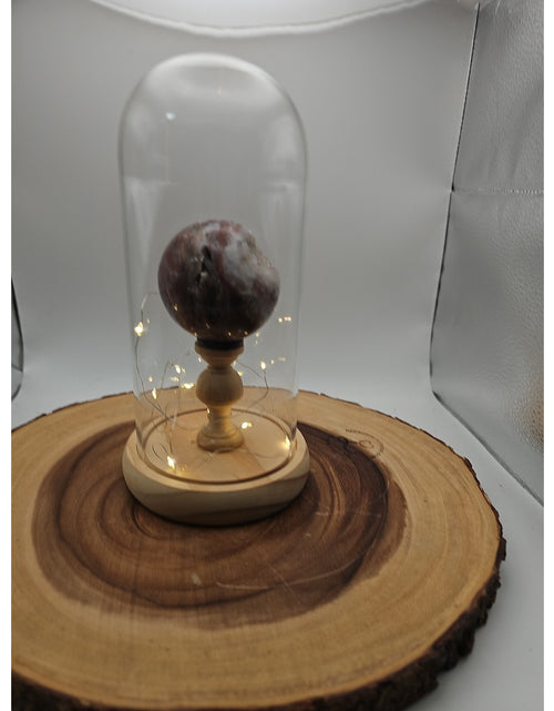 Load image into Gallery viewer, Druzy Ocean Jasper Sphere With Case 60mm
