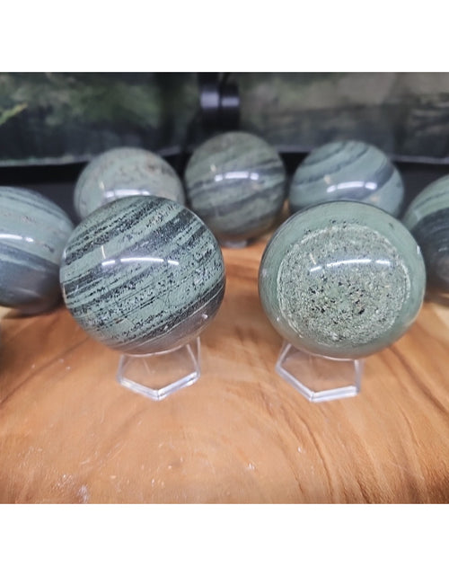 Load image into Gallery viewer, 1Pc Natural Medicine King Stone Jasper Crystal Sphere 60mm

