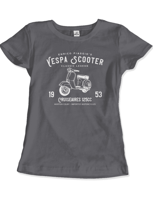 Load image into Gallery viewer, Vintage Piaggio Scooter 1953 125cc T-Shirt
