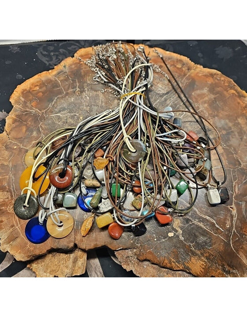 Load image into Gallery viewer, Huge Necklace Lot Wholesale About 50 -60 Pcs Natural Stone Reseller Lot
