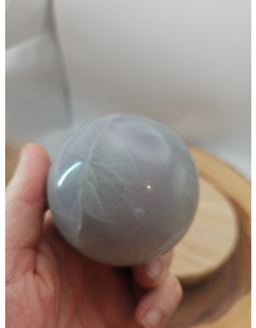 Load image into Gallery viewer, 1.17lb Natural Rainbow Fluorite Quartz Crystal Sphere Ball Polished
