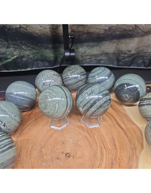Load image into Gallery viewer, 1Pc Natural Medicine King Stone Jasper Crystal Sphere 60mm
