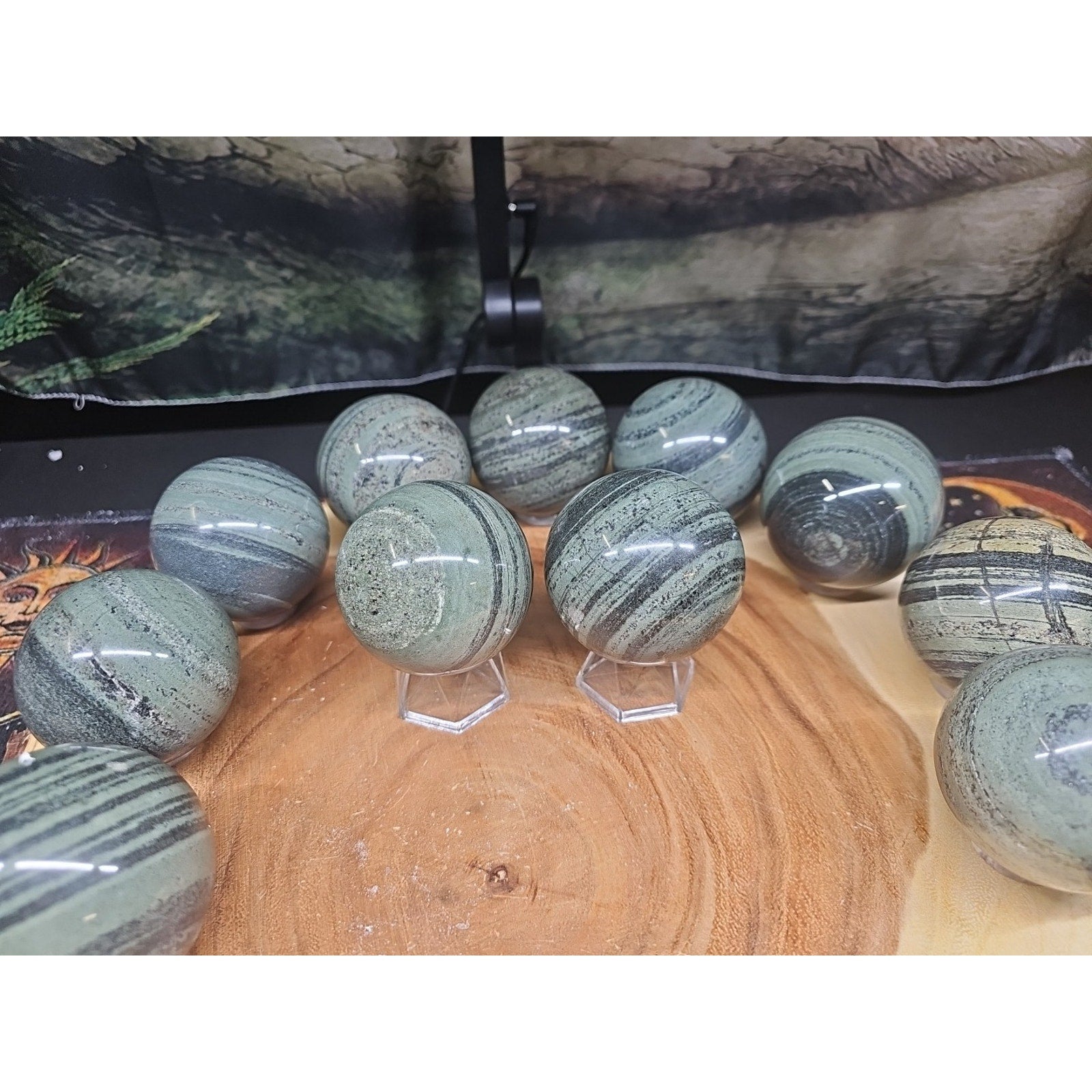 1Pc Natural Medicine King Stone Jasper Crystal Sphere 60mm