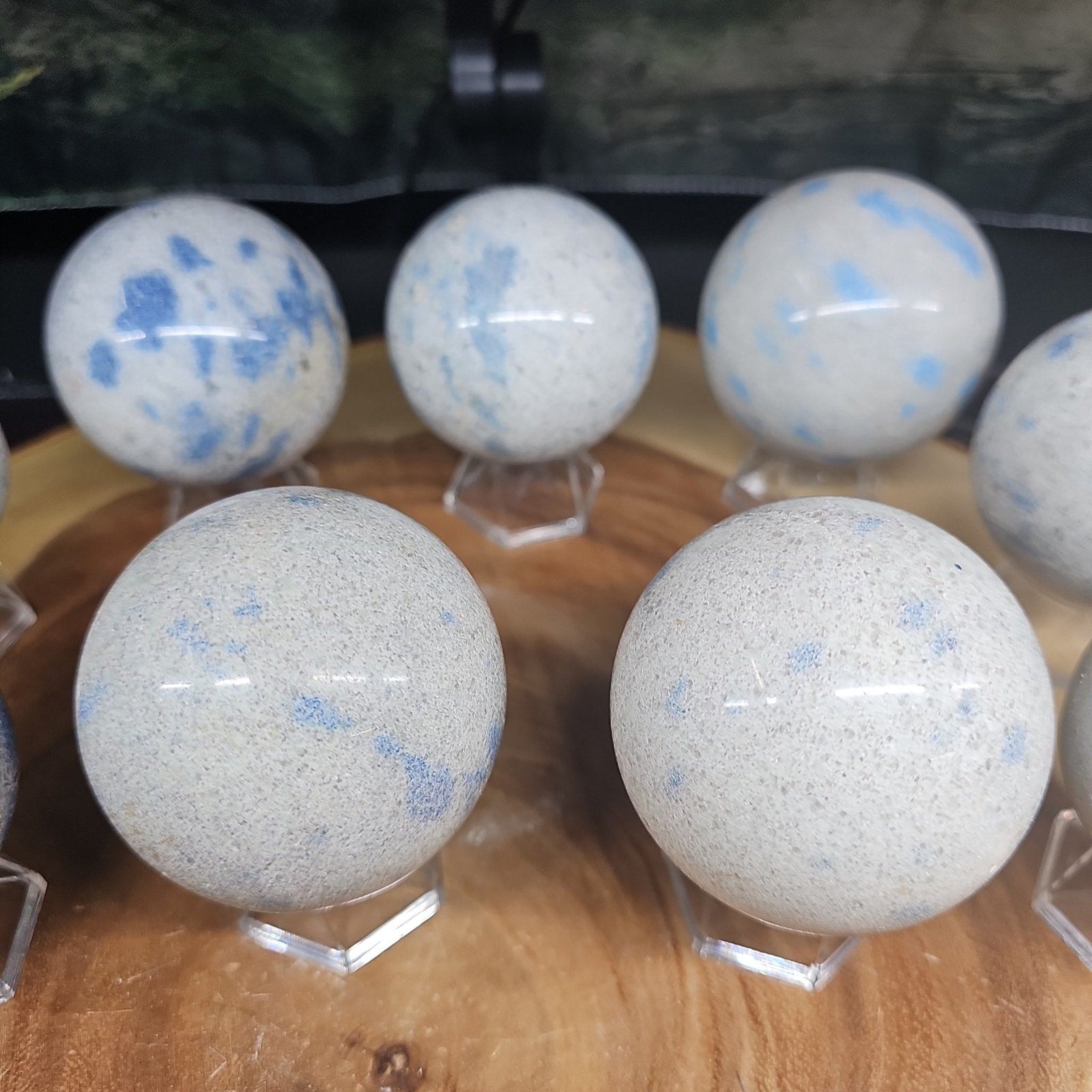 Lazurite Crystal Quartz sphere