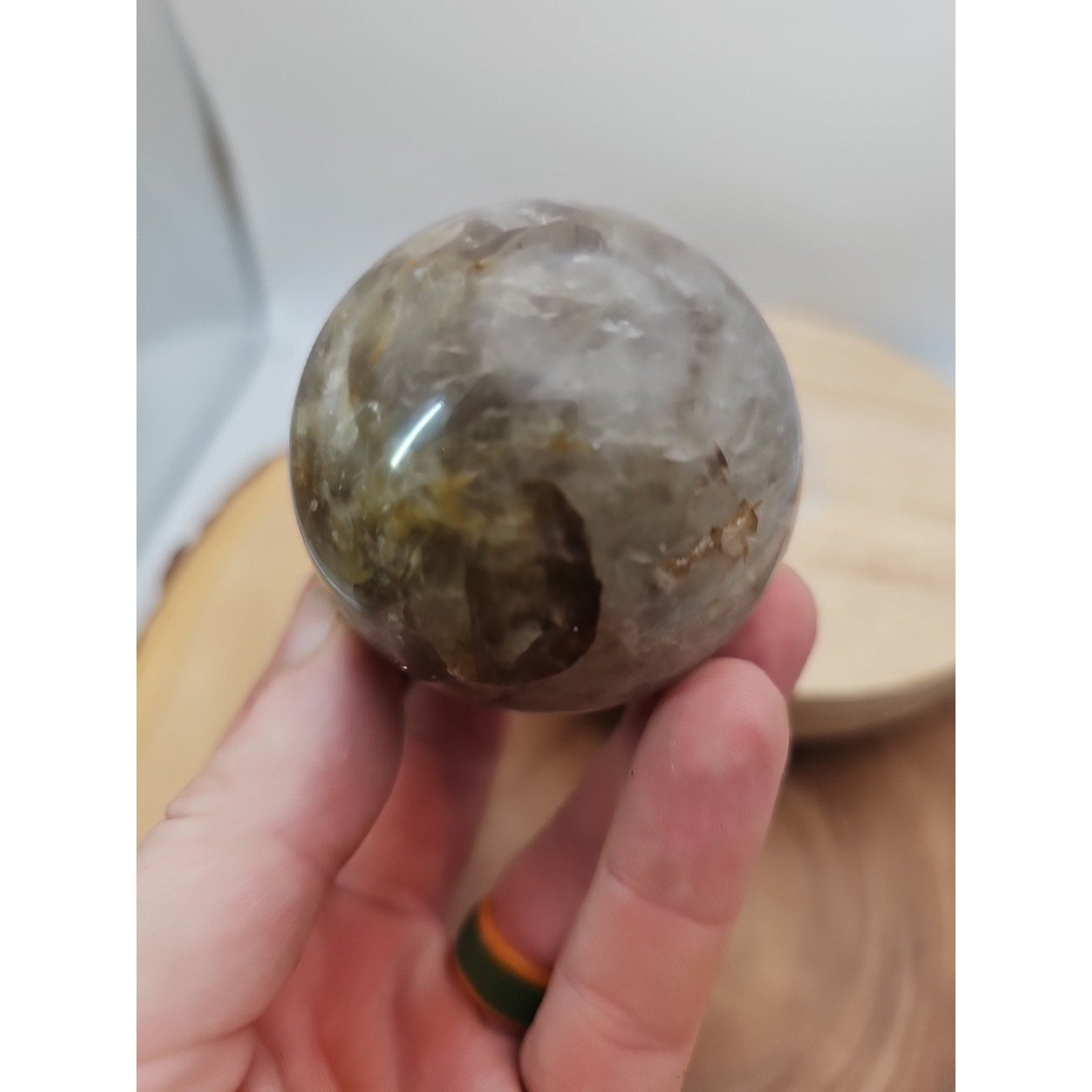 Smoky quartz sphere 60mm 260grams