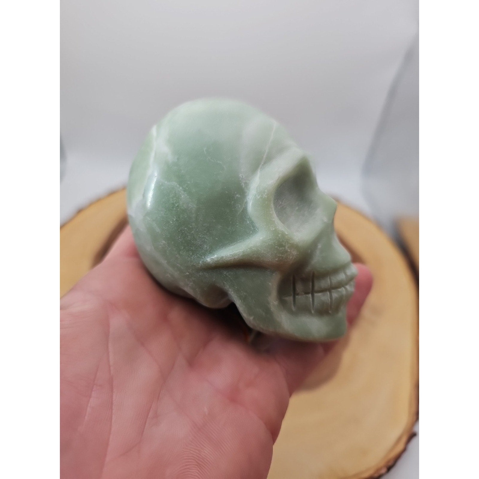 Natural Jasper Calcite Skulls Crystal Carving Mixed Stones Healing .89lbs