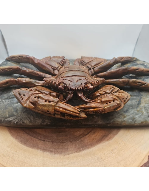 Load image into Gallery viewer, 7.4LB Natural Mao Gong shi crab skull hand carved crystal specimen healing
