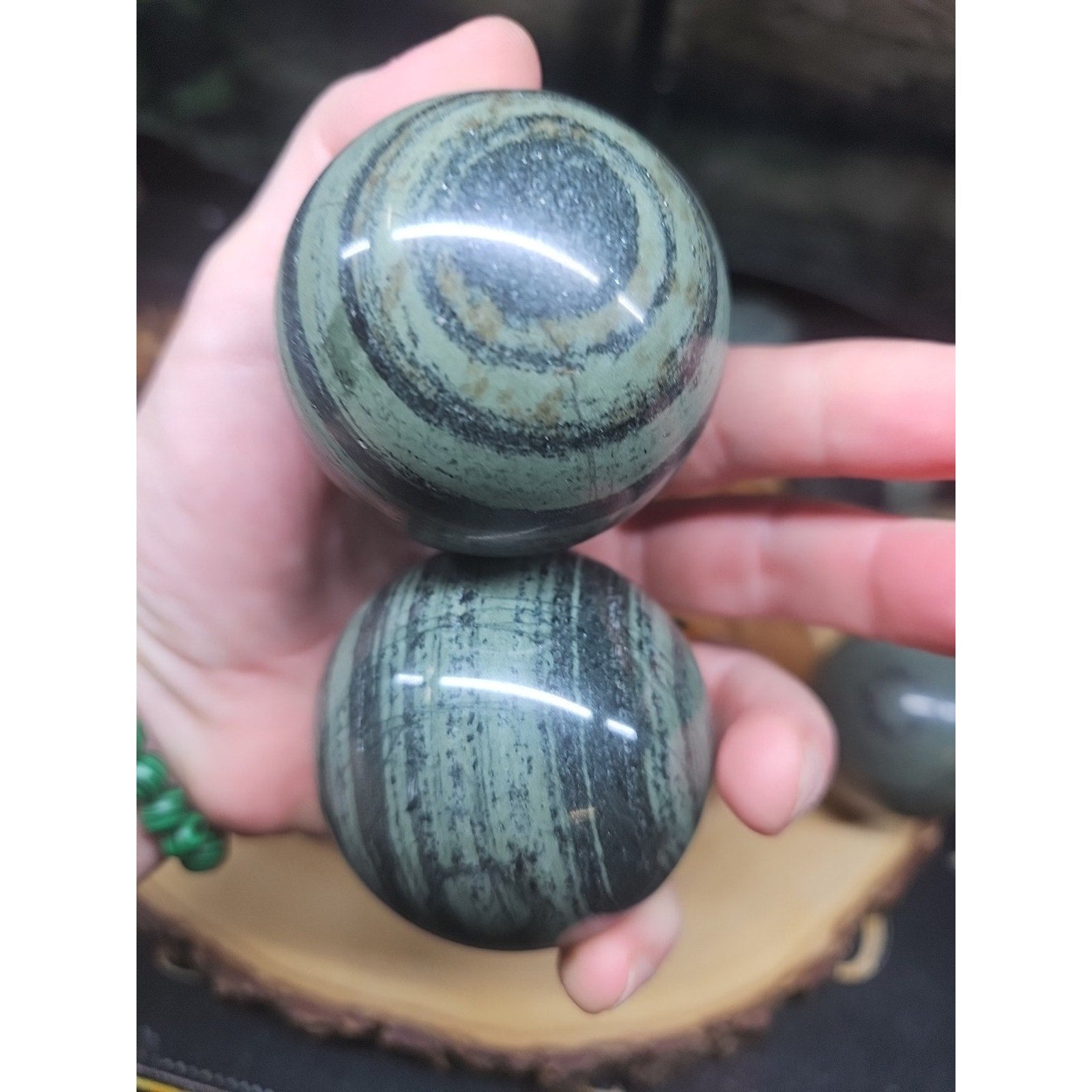 1Pc Natural Medicine King Stone Jasper Crystal Sphere 60mm