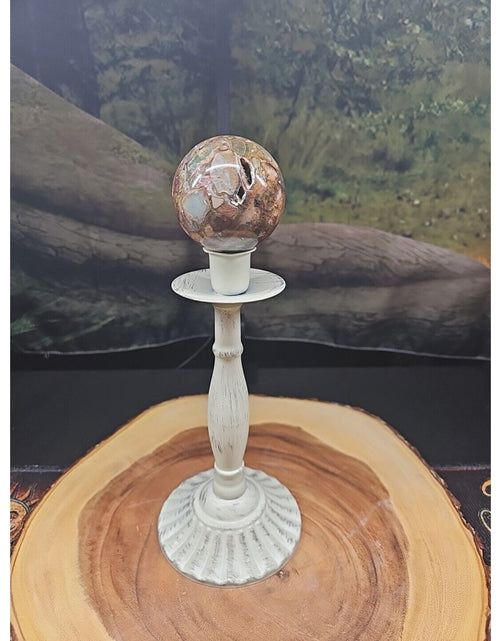 Load image into Gallery viewer, Ocean Jasper Agate Sphere 64mm W/Stand
