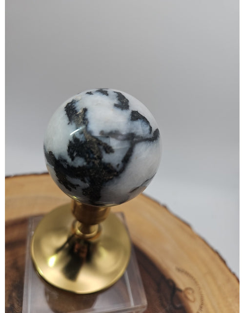 Load image into Gallery viewer, Tree Agate .53lb 53mm W/stand
