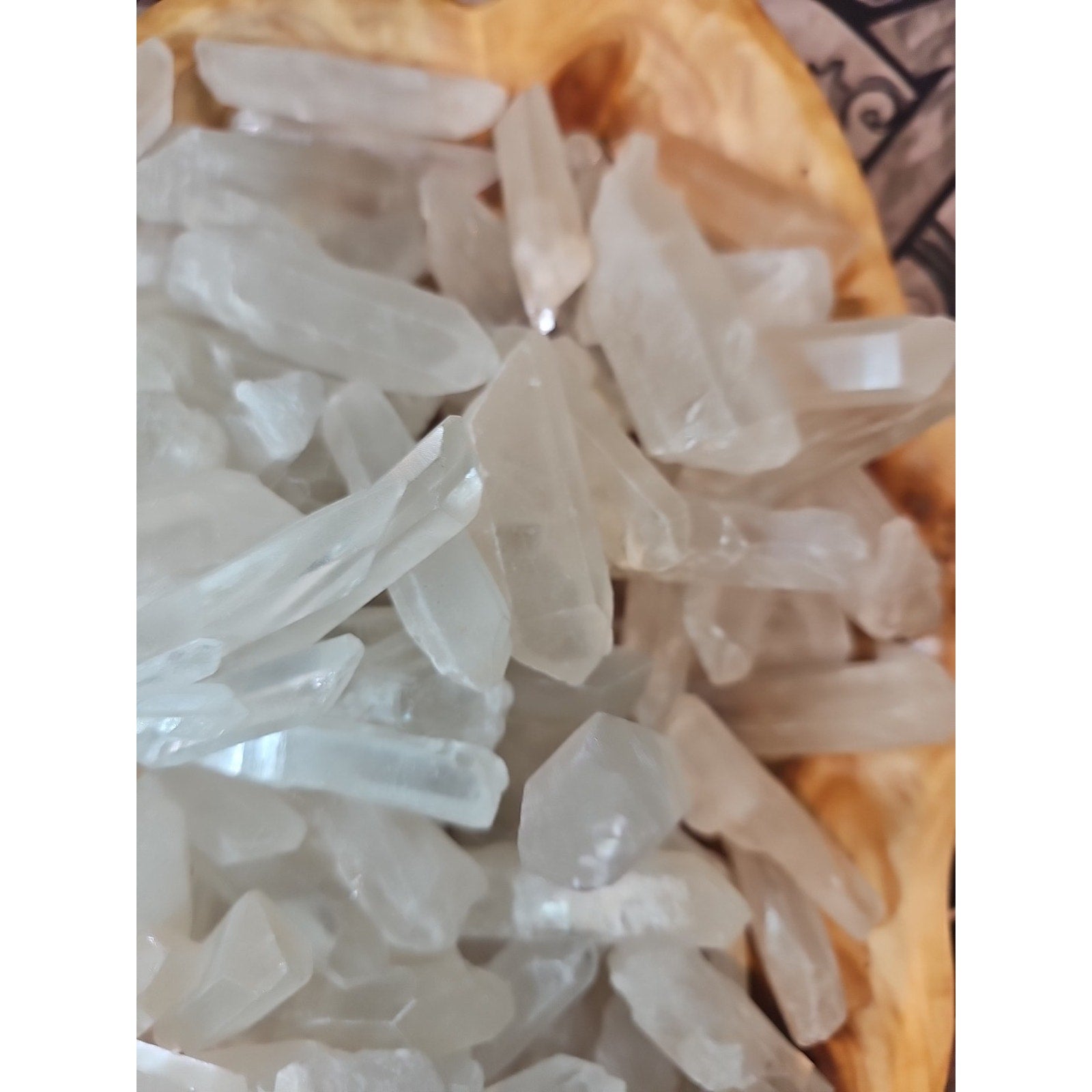 1lb Natural Clear Quartz Crystal Points Original Stones Brazil
