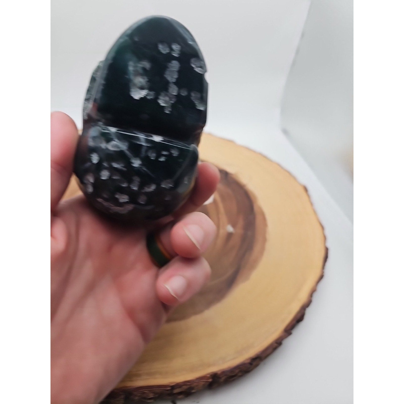 Moss Agate Skull 1.37lb