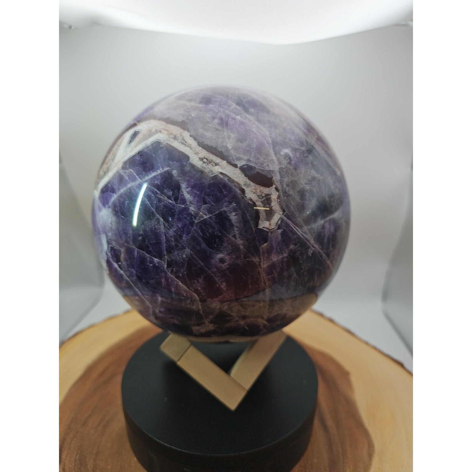 11.78lbs Natural Dream Amethyst Quartz Crystal Sphere Ball