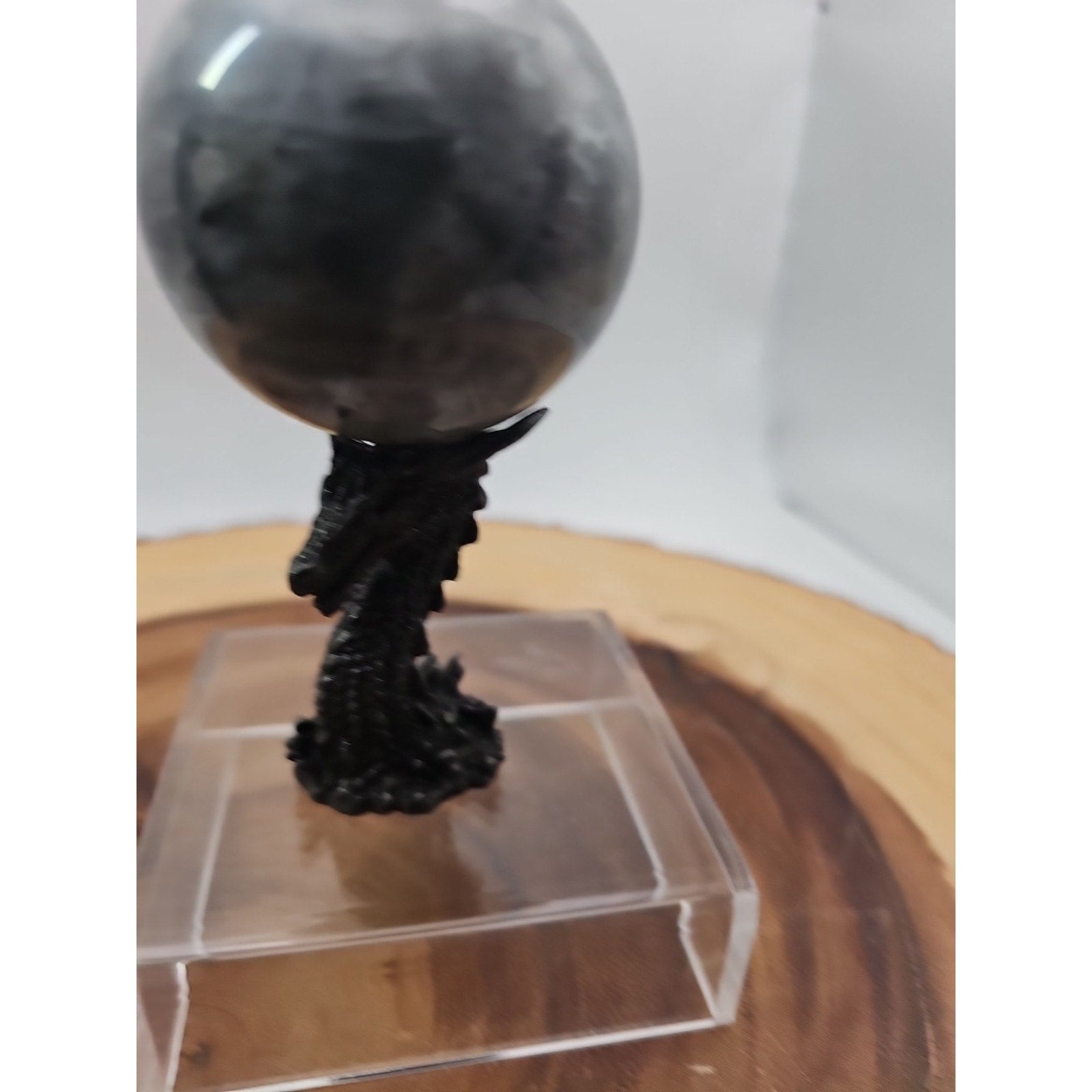 Rainbow Labradorite Sphere .45lb 53mm W/Dragon Stand