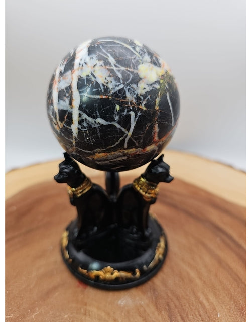 Load image into Gallery viewer, Ocean Jasper Sphere .79lbs W/Stand
