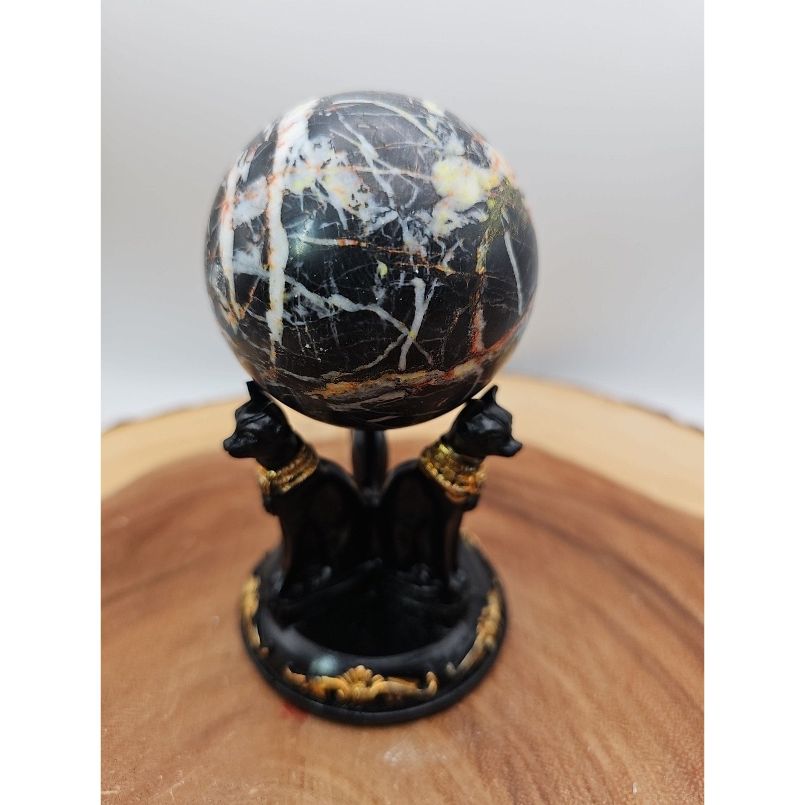 Ocean Jasper Sphere .79lbs W/Stand