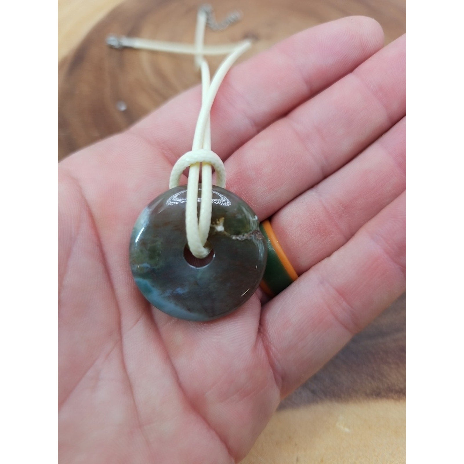 Lucky Pendant 16in Cord Necklace