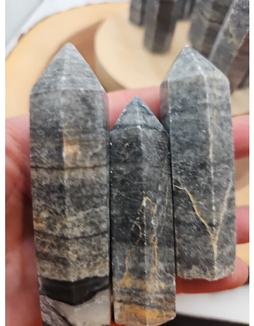 Load image into Gallery viewer, Silver Crazy Lace Towers Set Of 3pcs 3in Tall Avg
