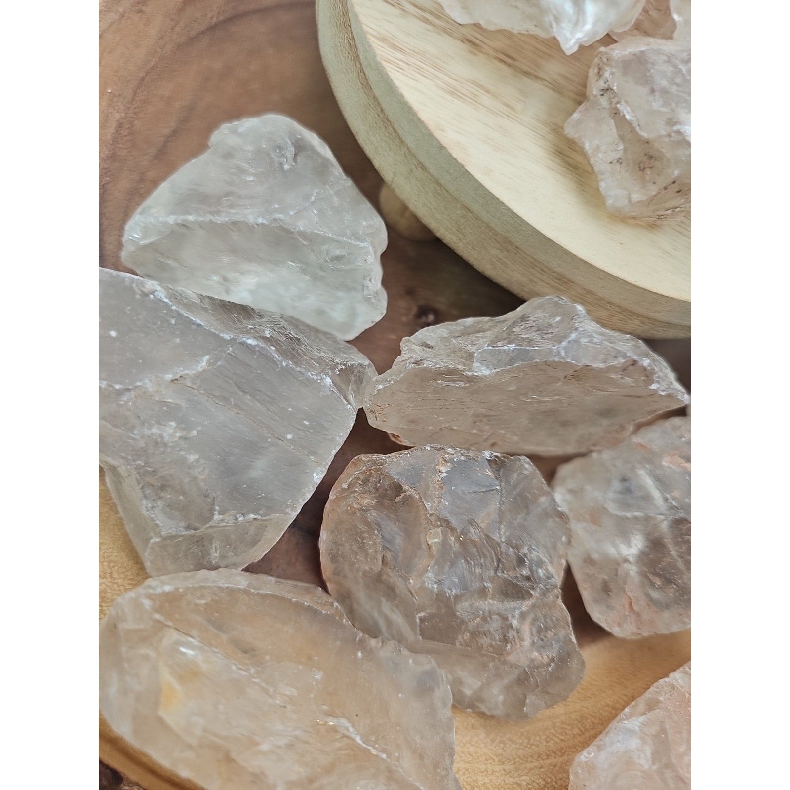 1lb Natural Raw Clear White Quartz Crystal Original Healing 5pcs Avg