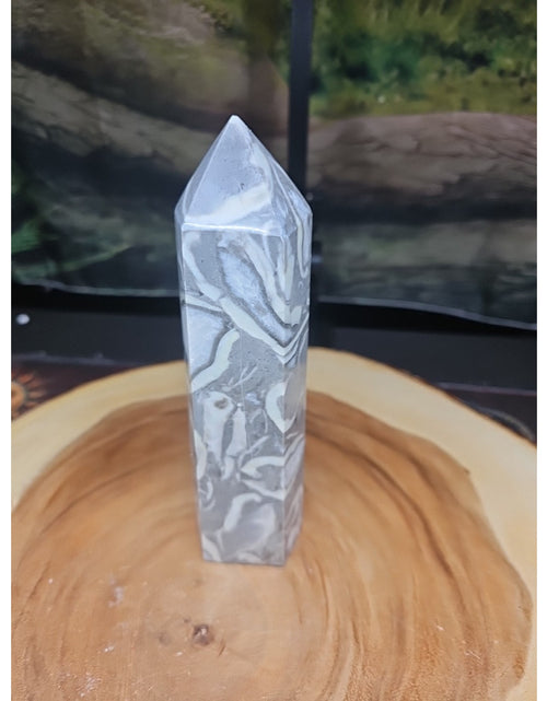 Load image into Gallery viewer, 1000 Eye Jasper 1.76lb 7.5in Tall
