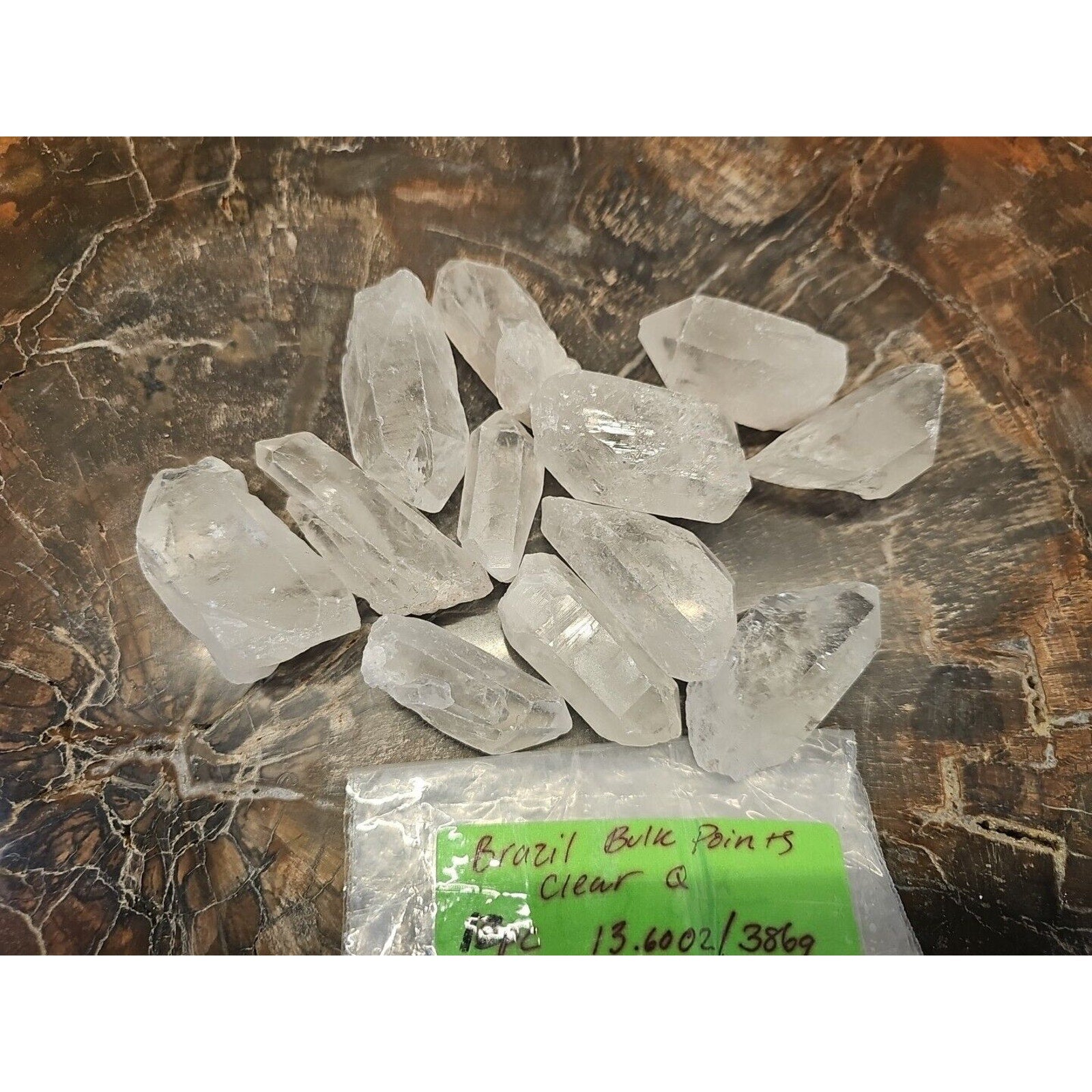 13.7oz Quartz Crystal Points From Brazil