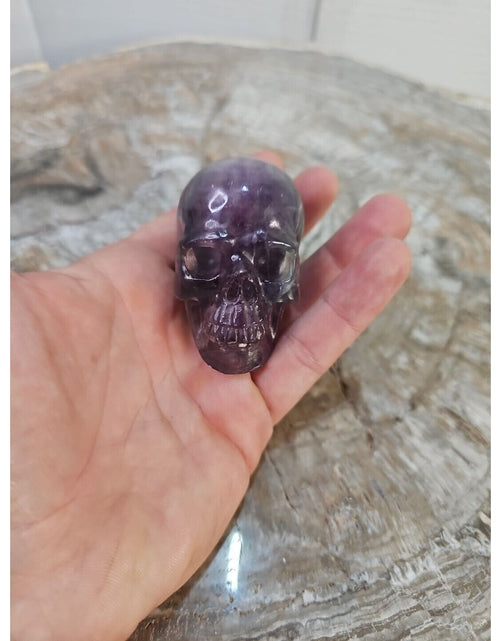 Load image into Gallery viewer, Natural Skull Lot of 5 Skulls: Spider Web Jaspers Fluorite Labrodite, Obsidian
