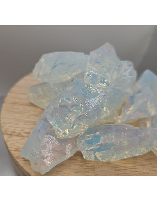 Load image into Gallery viewer, Opalite crystal Chucks 5pcs 4oz Avg
