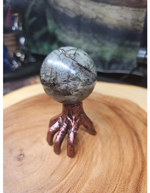 Load image into Gallery viewer, Labradorite Sphere 50mm W/Stand
