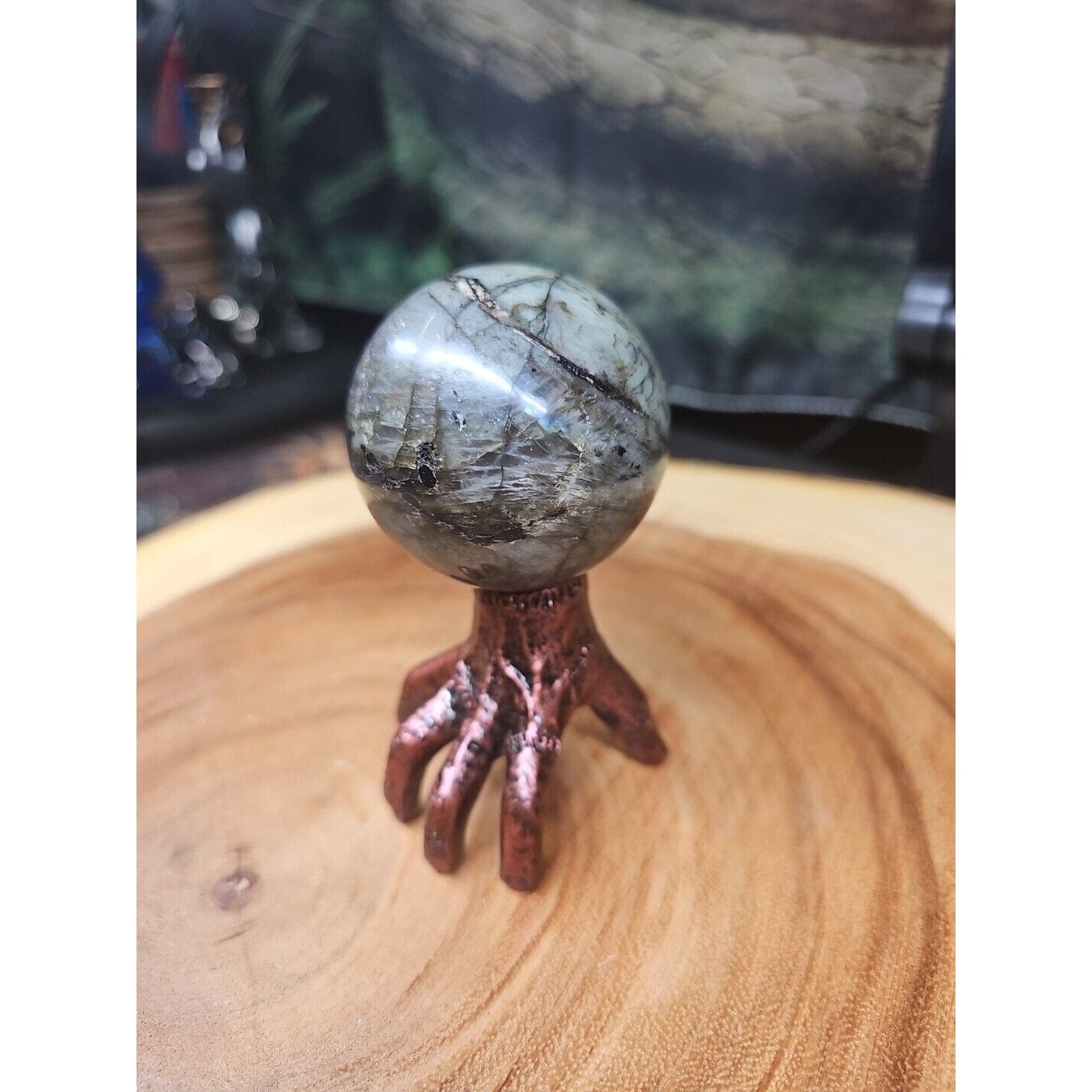 Labradorite Sphere 50mm W/Stand