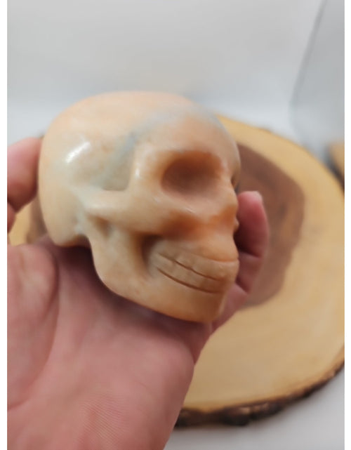 Load image into Gallery viewer, 1.24lb Natural Jasper Calcite Skulls Crystal Carving Mixed Stones Healing
