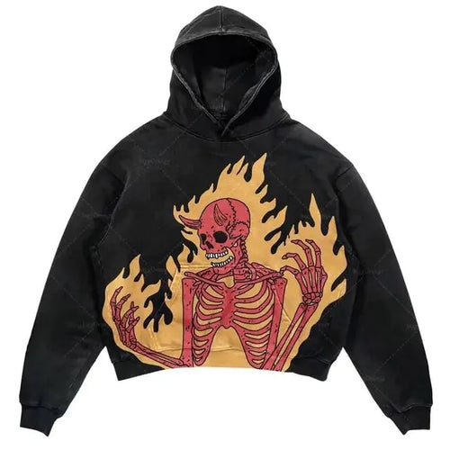 Load image into Gallery viewer, Punk Wind Ninja Printed Hoodies
