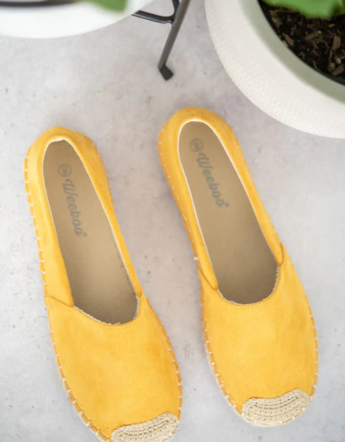 Load image into Gallery viewer, Casual Yellow Espadrille Shoes
