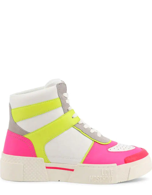 Load image into Gallery viewer, Neon Pink High Top Sneakers
