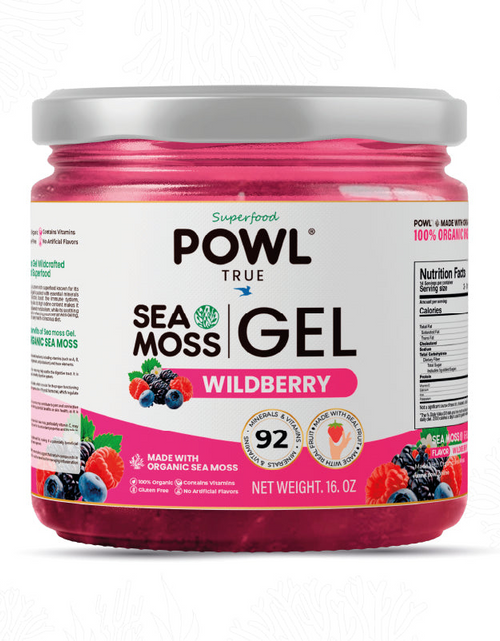 Load image into Gallery viewer, Organic Sea Moss Gel - Wildcrafted Irish Natural Superfood - WildBerry flavor.
