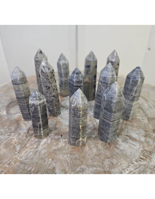 Load image into Gallery viewer, 2.41LB 12Pcs A Set Of Natural Quartz Crystal Jasper Point Tower Polished Healing
