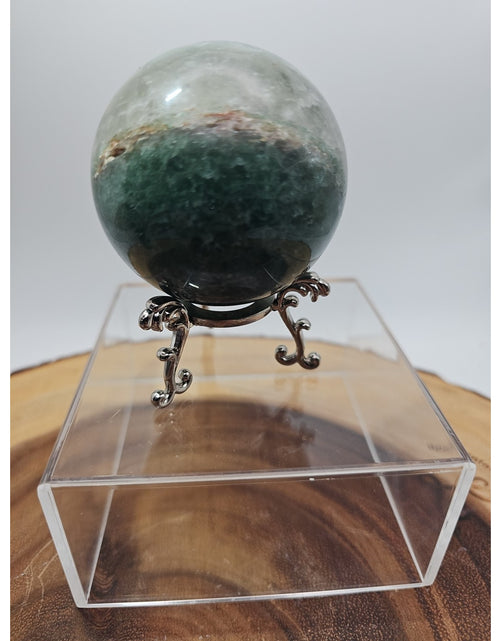 Load image into Gallery viewer, Green Strawberry Quartz 62mm .73lb W/stand
