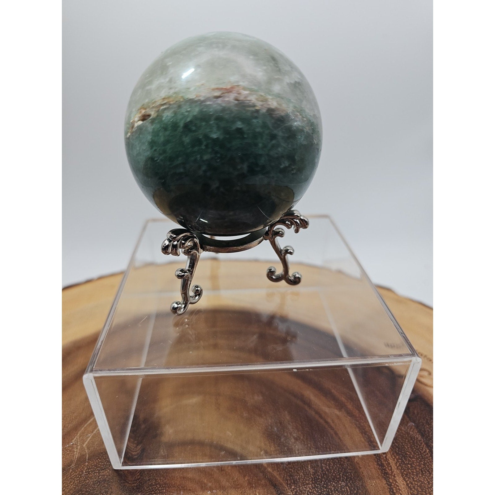 Green Strawberry Quartz 62mm .73lb W/stand