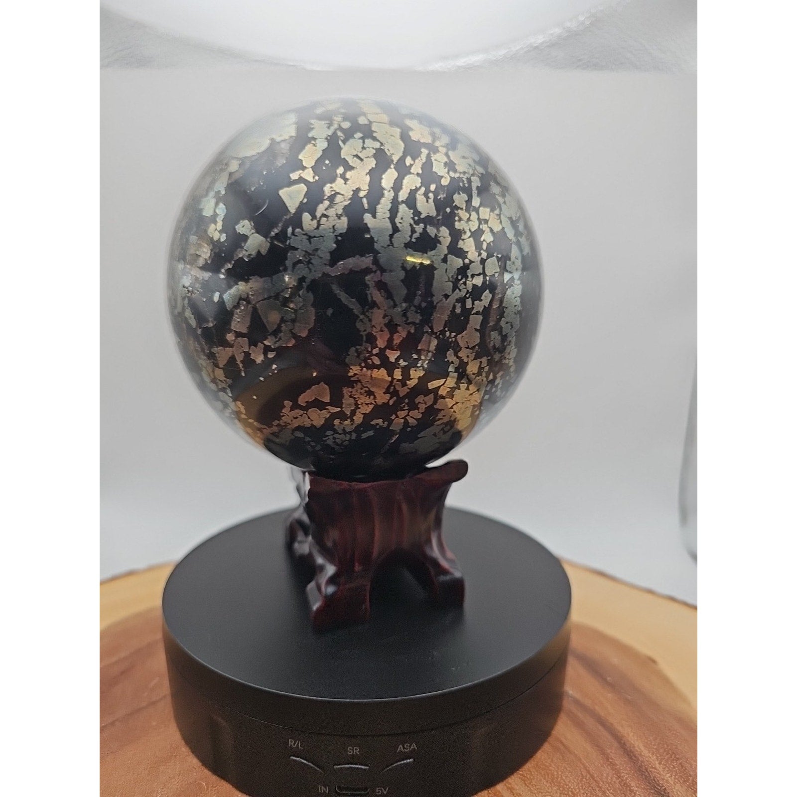 7.37LB Natural chalcopyrite Quartz Magic Crystal Healing Ball Sphere Healing
