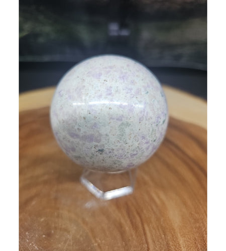 Natural Quartz Crystal Jasper Sphere Ball Polished 63mm &stand