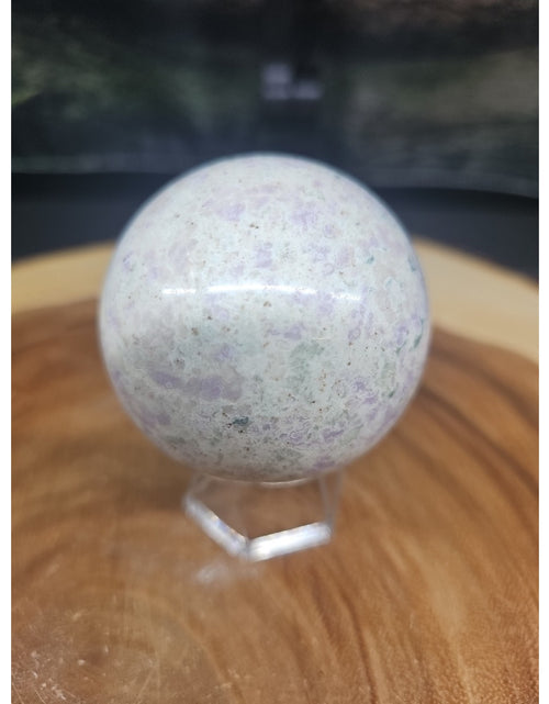 Load image into Gallery viewer, Natural Quartz Crystal Jasper Sphere Ball Polished 63mm &amp;stand
