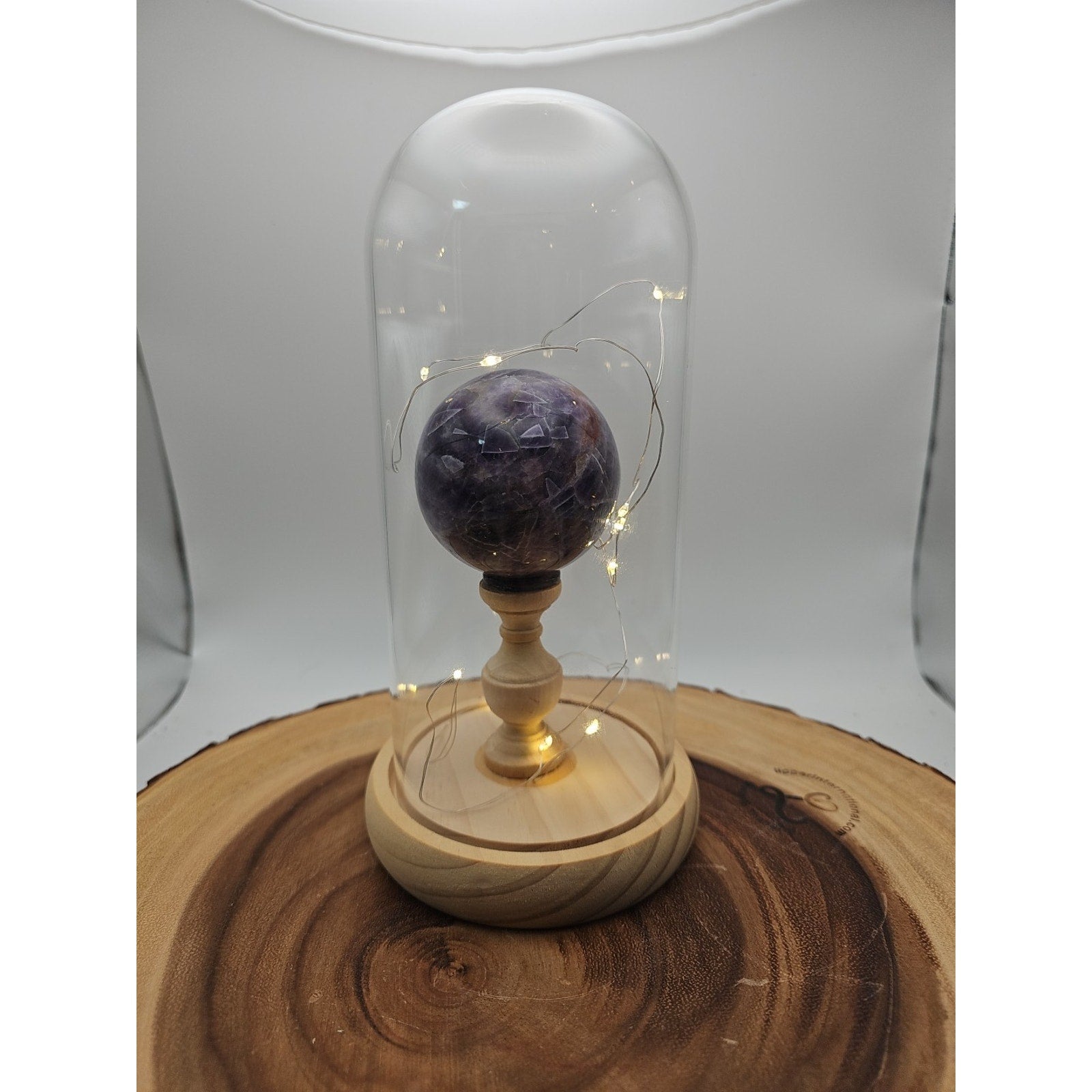 Amethyst Sphere With Case 60mm