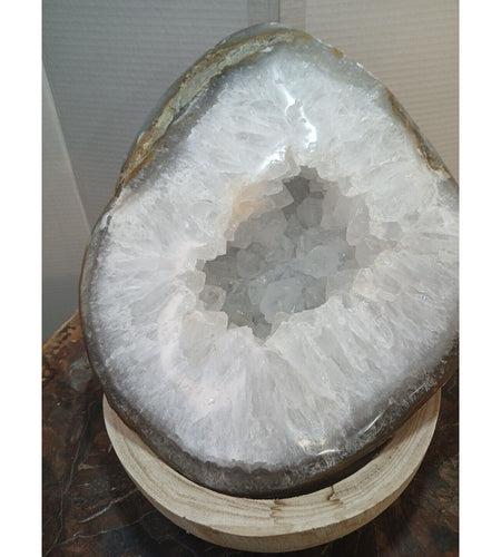 19.3LB Natural Agate geode Quartz Crystal Mineral specimen healing