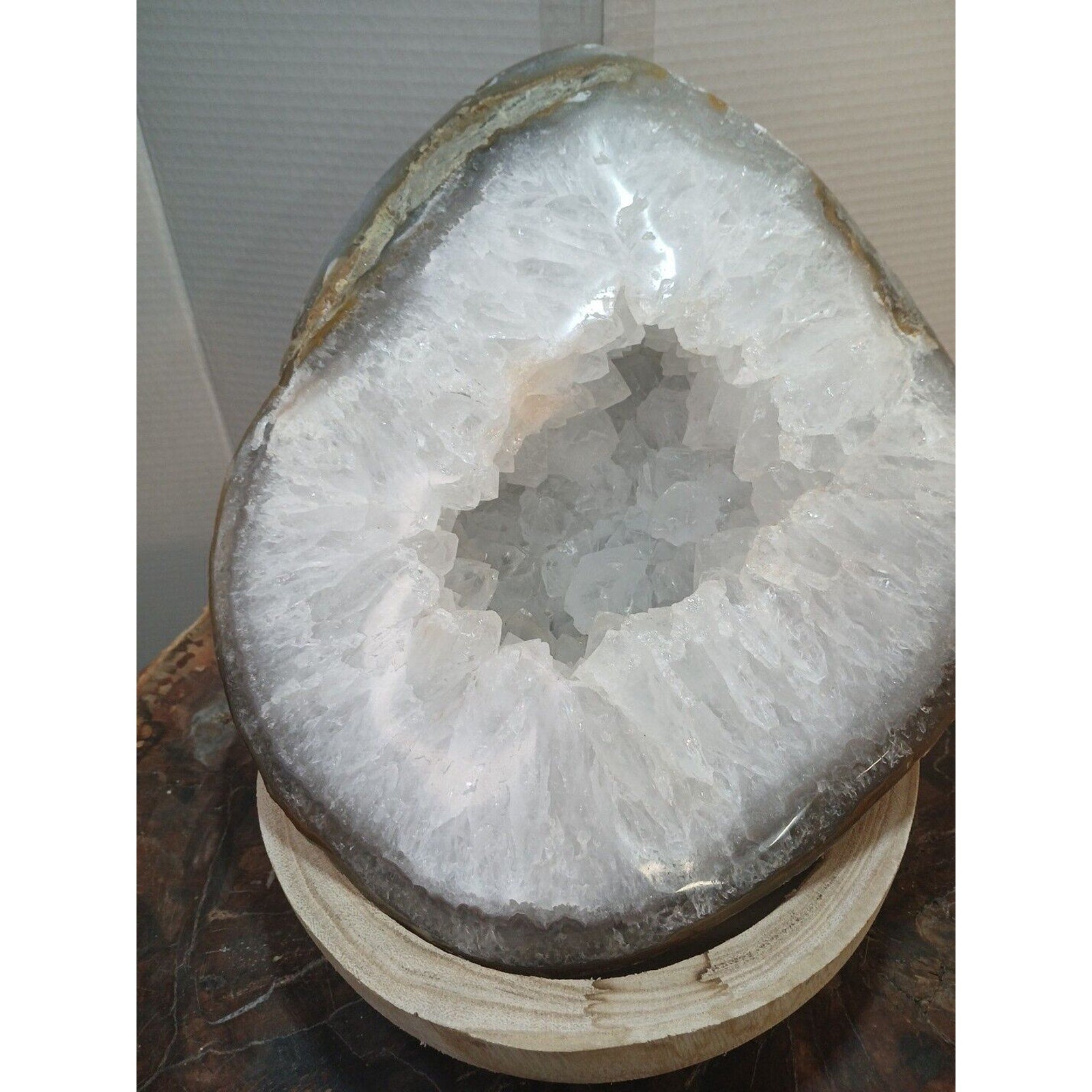 19.3LB Natural Agate geode Quartz Crystal Mineral specimen healing