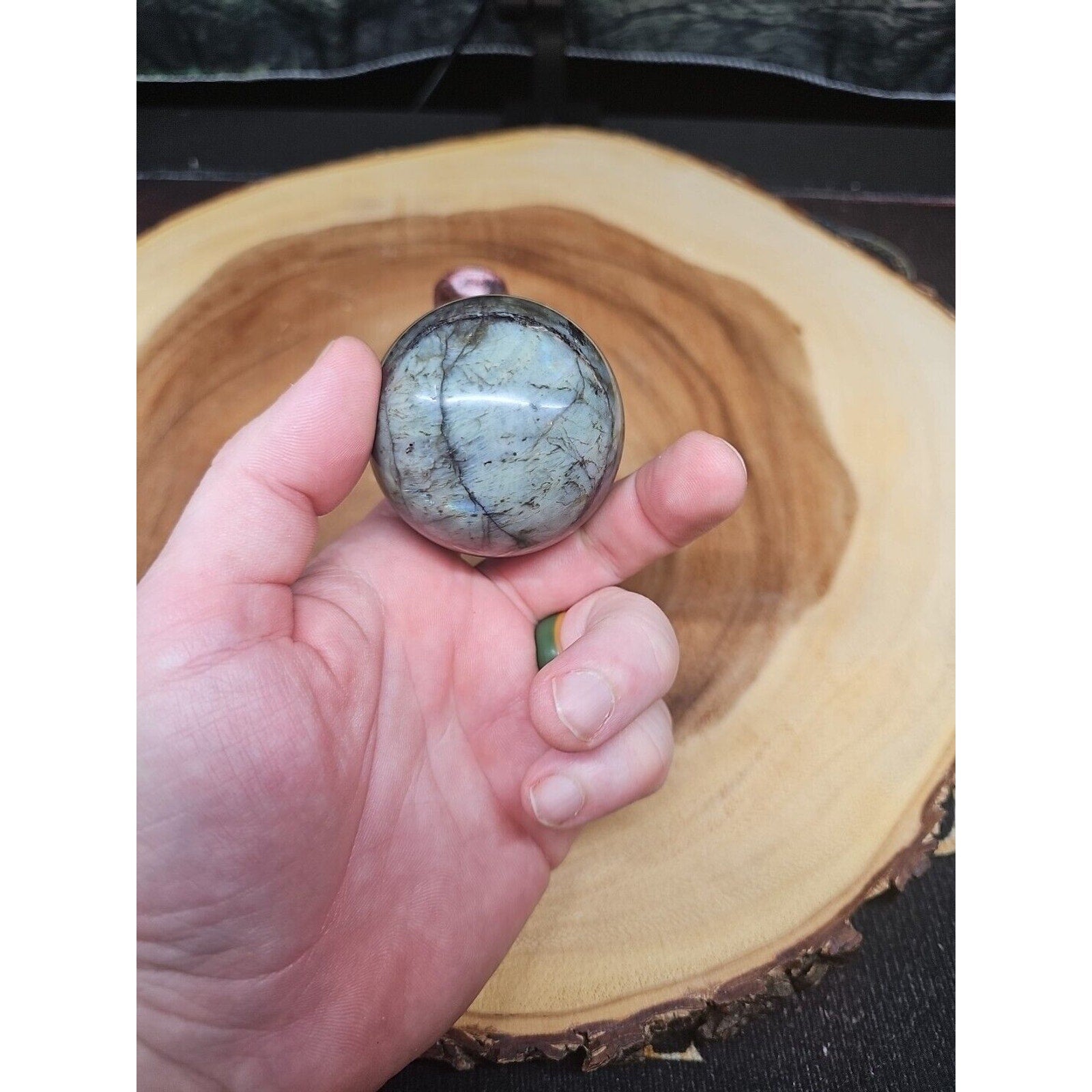 Labradorite Sphere 50mm W/Stand